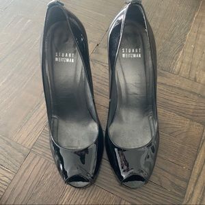 Stuart Weitzman Patent Peep Toe Stiletto